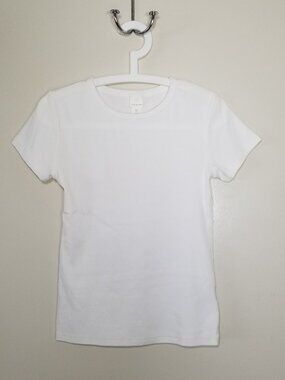 H & M Basic Fitted White T-shirt Size: Medium